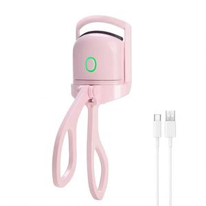 Makeup Products <b>USB</b> Rechargeable Electric Mini Perm <b>Heating</b> Pink Curler Eyelash Heated Eyelash Curler - Product Image 2