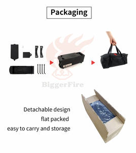 Estufa plegable de acero y leña para exteriores, <span class=keywords><strong>horno</strong></span> de <span class=keywords><strong>cocina</strong></span> de cohete de Metal para acampar, calentador de <span class=keywords><strong>cocina</strong></span> para actividades al aire libre - Product Image 5