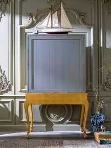 <span class=keywords><strong>Armoire</strong></span> de luxe française à double porte peinte à la main-Bois de hêtre <span class=keywords><strong>massif</strong></span> importé, meubles de rangement de salon au design original - Product Image 6