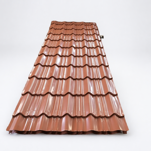 <span class=keywords><strong>Tôle</strong></span> ondulée S350GD PPGL Aluzinc AZ100-AZ150 anti-brouillard salin 0,22-1,0 mm avec revêtement PVDF JIS G3312 pour la construction de installations côtières - Product Image 1
