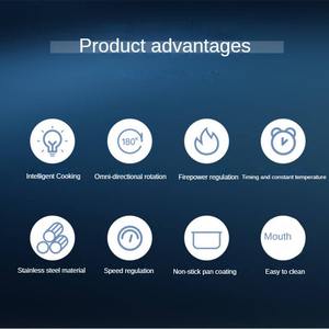 Máquina de cocina cilíndrica entregada en fábrica, cafetería, arroz automático, salteado, máquina de cocina comercial inteligente - Product Image 3