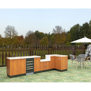 Komplett set Modernes Design Modularer BBQ Island Schrank Edelstahl Außen küchen schränke