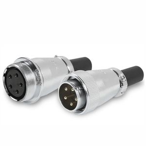 Conector de Aviación Serie TP/WS28, Ensamblaje de Cable con Conector en Línea de 2/3/4/5/6/7/8/10/12 Pines, Conector Eléctrico de Empalme a Tope - Product Image 1