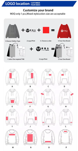 Survêtements pour hommes, personnalisés, poids lourd, coton 400 g/m², hiver, deux pièces, pantalon de survêtement ample, ensemble sweat-shirt à capuche pour homme, TKAN558 - Product Image 5