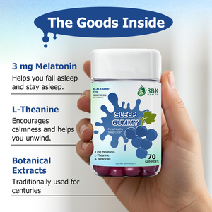 Gomitas para Dormir Más Rápido con Melatonina, 70 Unidades, Gomitas Herbales con Melatonina y L-Teanina para Relajación y Ayuda para Dormir - Product Image 3