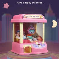 Jouet de simulation de grue électrique à pièces de monnaie pour enfants, pince-jouet, attrape-peluche, jeu de poupée, Mini Machine à griffes