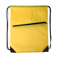 Sac à dos de sport en polyester, directement de l'usine, imperméable, échantillon vierge, sac à dos à cordon