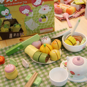 Hoogwaardig Houten Alsof Spelen Keuken Speelgoed Spelen Keuken Speelgoed Huis Magnetisch Gesneden Voedsel <span class=keywords><strong>Chinese</strong></span> Lunch Houten Speelgoed - Product Image 1