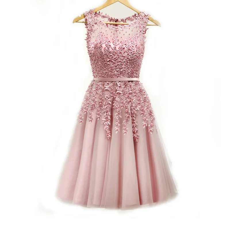 Shop Elegant Knee Length Dresses with Appliques & Beads