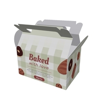 Boîte d'emballage en carton recyclable sur mesure pour sushis, biscuits et produits de boulangerie - Coffret cadeau en carton ondulé avec logo personnalisé