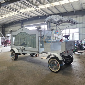 Factory Sale Special Transport Manufacturers Sell Retro Electric Funeral Carriage Coffin Hearse and Motorcycle <b>Trailer</b> Hearse - Product Image 3