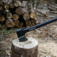 Hache à fendre le bois de 28 "en acier au carbone forgé Camping Survival Hache en fibre de verre Hache
