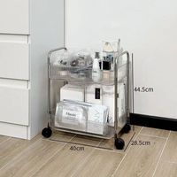 Chariot de rangement personnalisé pour chambre à coucher, salle de classe, fournitures de bureau, organisateur, 3 niveaux, chariot à roulettes avec tiroirs