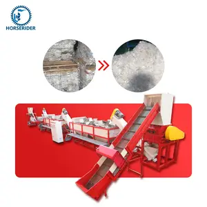 waste plastic recycling washing line waste plastic crusher friction washer for plastic recycling plant