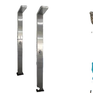 Columna de <span class=keywords><strong>ducha</strong></span> al aire libre, cabezal de <span class=keywords><strong>ducha</strong></span> de acero inoxidable, <span class=keywords><strong>ducha</strong></span> de lluvia para parque acuático, cabezal de Panel de <span class=keywords><strong>piscina</strong></span> para playa, grifo de agua fría y caliente - Product Image 1