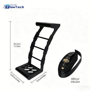 Foldable Universal Spare Wheel Step <b>Ladder</b> for Truck SUV RV Adjustable Tire Climbing Rack Heavy Duty Steel with Anti Slip Design - Product Image 3
