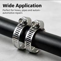 Collier de serrage demi-acier avec plage de réglage de 3/4 pouce à 1-1/8 pouce (19-29 mm)