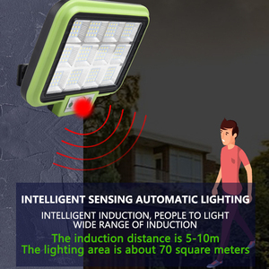 Lampe murale solaire à LED séparée 199 <span class=keywords><strong>LEDD</strong></span> 20W Super lumineuse Lampe murale solaire à LED Lampes solaires de jardin Extérieur Étanche Lampes murales - Product Image 2