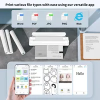Phomemo M08F Printer Stencil Transfer Tato Nirkabel Mesin Printer Termal Transfer Tato Kompatibel dengan Smartphone & PC