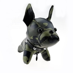 Cadeaux de Noël de luxe pour femmes, souvenirs, logo personnalisé, bouledogue français en cuir et cuir PU, <span class=keywords><strong>porte</strong></span>-<span class=keywords><strong>clés</strong></span> en acier inoxydable - Product Image 4