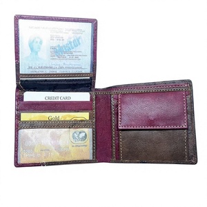 Carteras de Cuero Genuino Personalizadas, Cortas, de Primera Calidad, Modernas, Delgadas, Impermeables, con Bordado de Letras, para Caballeros BS - Product Image 6