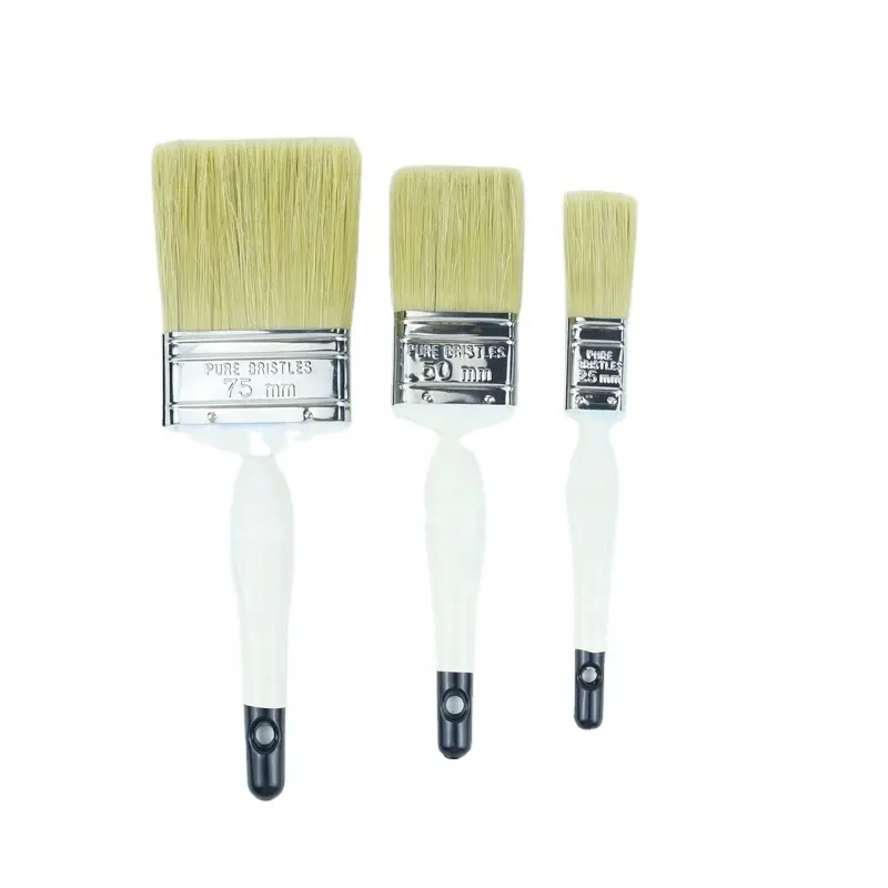 2024 Biyu Good Quality Bristle Paint Brush Wooden Handle Factory In Paint Brush Manufactured