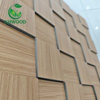 Panneau acoustique 3D en mosaïque certifié CE ISO9001 UKCA, panneau absorbant le son directement de l'usine pour la décoration murale