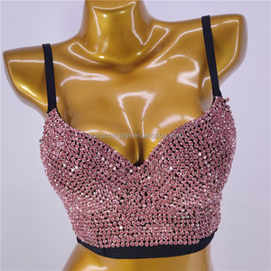 Dropshipping Products 2022 Black Rhinestone Cheap Tank Tops Hip Hop Style Ladies Sexy Indian Girls in <span class=keywords><strong>Transparent</strong></span> Underwear - Product Image 6