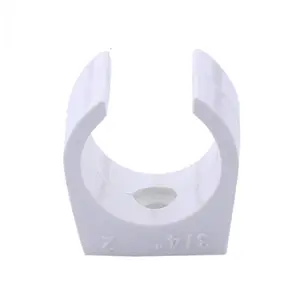 Abrazadera de <span class=keywords><strong>tubo</strong></span> de alta calidad barata al por mayor de fábrica abrazadera de plástico abrazadera de sillín de montaje de tubería de <span class=keywords><strong>PVC</strong></span> - Product Image 1