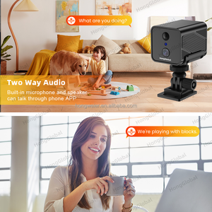 Hongglobal 3MP WIFI IP hồng ngoại tầm nhìn ban đêm Camera an ninh không dây ICAM + UBOX pin thông minh Powered Home surveil CCTV Camera - Product Image 5