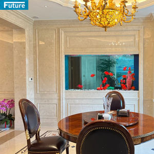 กระเบื้องซับหินอ่อนรูปทรงปรับแต่งขนาดได้สำหรับบ้านวิลล่าห้องรับแขกโครงการตกแต่งผนังโรงแรมล็อบบี้ตกแต่งบันได - Product Image 3