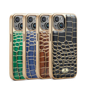 Funda de teléfono móvil de cuero con patrón de pitón TPU de galvanoplastia de alta calidad para iPhone 15 Pro Max 14 Plus 13 - Product Image 3