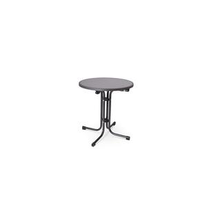Mesa de cerveza de pie antracita (plegable) ø 70 cm, con agujero para sombrilla - Product Image 1