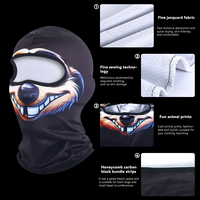 Vente flash - Balaclava amusante à imprimé animal - Protection UV - Respirant - Masque intégral pour la moto et les sports de plein air