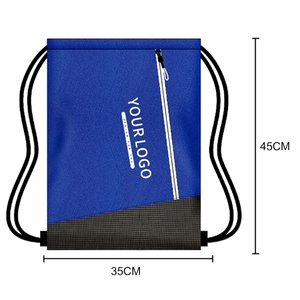 Custom Logo Foldable Fashion Waterproof Travel Promotional Nylon Polyester 210D DrawString Backpacks <b>Bags</b> Shoes Gym - Product Image 2