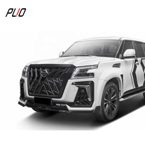 Kit de Carrocería Estilo Black Hawk para <span class=keywords><strong>Nissan</strong></span> Patrol Y62 2010-2021, Parachoques Delantero, Parachoques Trasero, Rejilla, Molduras de Ruedas, Capó - Product Image 4