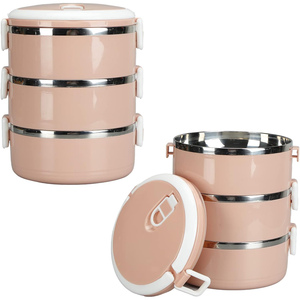 4-Layers Stainless Steel <b>Lunch</b> <b>Box</b> Food Portable Thermal Lunchbox Picnic Office Students Kids Workers School Japanese Bento - Product Image 5