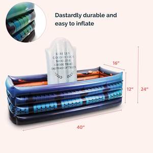 Seau isotherme gonflable en PVC en forme de pierre tombale pour Halloween - Pliable et portable - Product Image 4