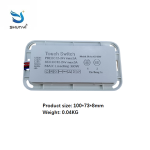 Shunyi Công Tắc Điều Chỉnh Độ Sáng Cảm Ứng Hai Phím Thông Minh Led Một Màu 12V 5A 60W Cảm Biến Điện Dung Với Gương Phòng Tắm - Product Image 5