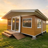 Maison conteneur modulaire extensible haute performance Shinestone à double aile, villa préfabriquée, unité de logement portable toutes saisons