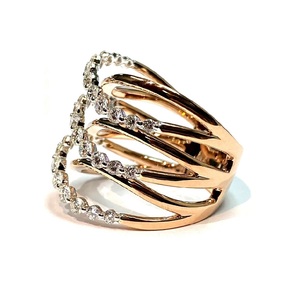 Fournisseur de bijoux, bagues de mariage de luxe de haute qualité en or massif rose - Product Image 2