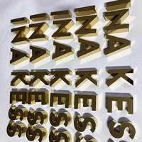 Lettres en métal personnalisées, étanches, en acier inoxydable 304, non éclairées, pour enseigne de restaurant, café, devanture de magasin, signalétique murale