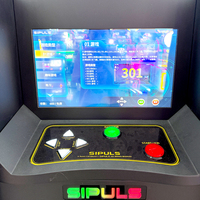 Machine de fléchettes électroniques à monnayeur, commerciale, connectée en réseau, avec interface en anglais, personnalisable pour bar et jeu de fléchettes sur cible