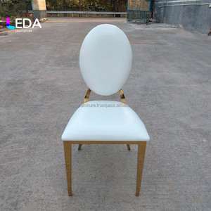 Lida เก้าอี้กลมหลังเล็กกรอบสแตนเลสสำหรับโรงแรมเฟอร์นิเจอร์สำหรับงานเลี้ยงงานแต่งงาน - Product Image 2