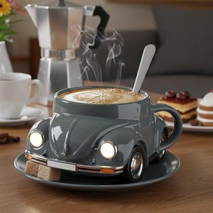 Tasse à café créative en forme de <span class=keywords><strong>Mustang</strong></span> et de Beetle avec un design de style campagnard américain pour <span class=keywords><strong>mariage</strong></span> et anniversaire - Product Image 3