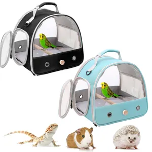 Toptan nefes kuş seyahat çantası taşınabilir kuş taşıyıcı küçük kuşlar için yeşil yanak atiatiel budbudparakeet papağan