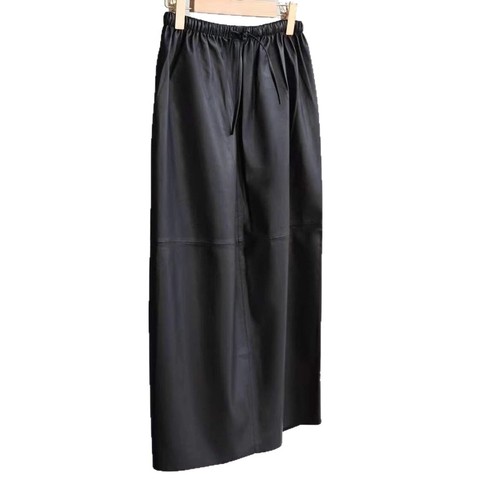 2026 Trends Fashion Elastic Women Leather Skirts Elastic Ultra-thin Genuine Sheepskin Leather Skirt for Ladies