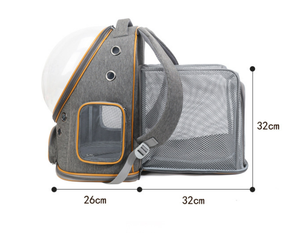 Pet Soft-Sided Carrier Oxford Material Breathable Zipper Closure Purple And White Color Design For <b>Cats</b> - Product Image 4