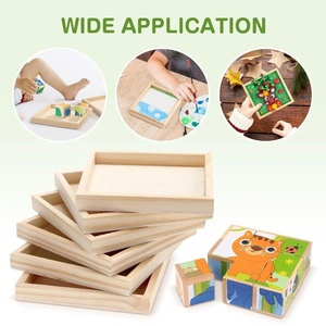 Wood Picture <strong>Frames</strong> for Kid's Adult Students Clay DIY Unfinished Wooden Picture <strong>Frames</strong> DIY Clay Crafts Painting Projects - Product Image 1