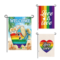 Support de drapeau de plage personnalisé décorations extérieures drapeau de cour en toile de jute support de bannière personnalisé avec logo drapeau extérieur